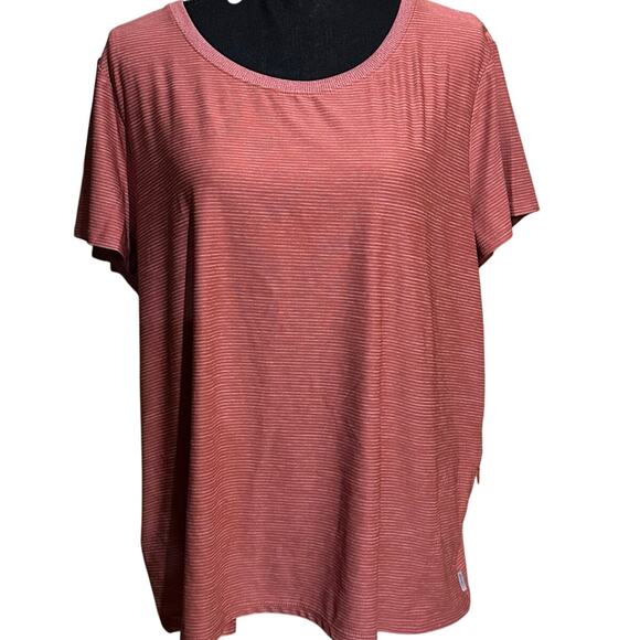 Eddie Bauer Tops - Eddie Bauer Pink Short Sleeve Active Top Women's 2XL